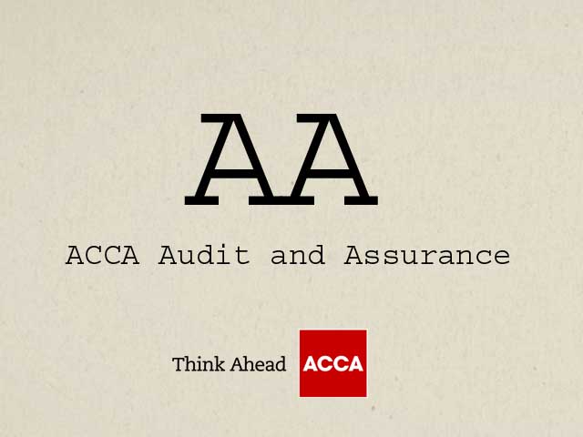 ACCA AA Audit and Assurance